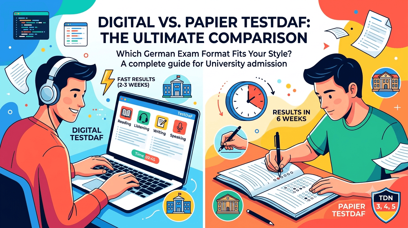 Digital TestDaF vs. Papier TestDaF: Which One Should You Actually Choose?